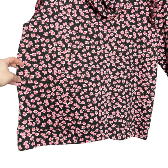 Sandy Liang X Target Pink Ditsy Floral Ruffle Hoodie Pullover - Picture 12 of 13